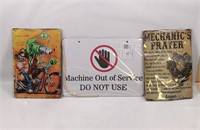 New Lot of 3 Signs