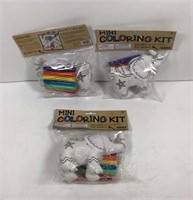 New lot of 3 Mini Coloring Kit