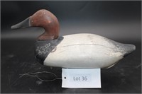 Early Wooden Canvasback Decoy