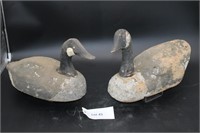(2) Early Wooden Canadian Goose Decoy