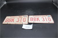 Set Of 1979 MD Tags