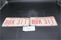 Set Of 1978 MD Tags