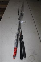 (2) Mitchell Fishing Rods & Ugly Stick Rod