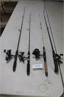 (4) Fishing Rods with Reels