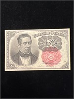 1874 10 Cent US Fractional Currency Note