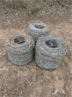 (3) Rolls of Barbed Wire, Unused