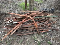 Pile of Assorted Bent T-Posts