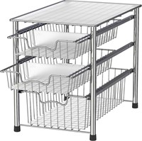 NEW $50 Stackable 3 Tier Chrome Drawers