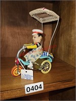 Vintage Key Wind Cyclist Toy (back room)