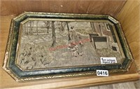 Framed Stitched Artwork (back room)