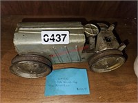 Vintage Wind-Up Tin Tractor (back room)