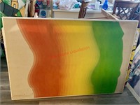 Rainbow Artwork - 61in Wide by 41in Tall (living