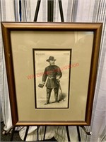 Framed 1863 General (living room)