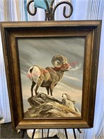 Acrylic painting - Big Horn Sheep by Keith