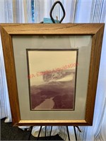 Framed and Signed Mount Saint Helens Photograph