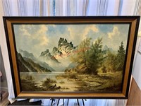 Framed “Misty Peaks” (living room)