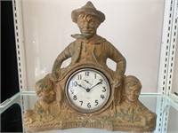 Vintage 1930's Will Rogers Figural Clock