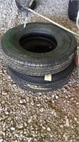 (2) 16” trailer tires v good tread one has been