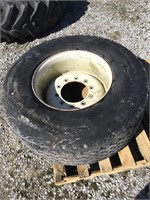 425/65R22.5  mounted wagon tire 10 hole rim