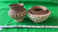Two Small Woven Baskets
