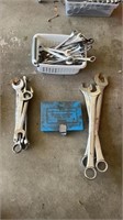 Assorted wrenches and imperial Eastman tubing