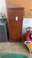 Wood cabinet with lock