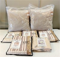 VHC Brands Pillows, Shams & April & Olive Curtains