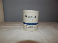 Red Wing Stoneware Beater Jar Wesson Oil