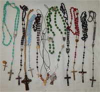Large Lot of Rosary Necklaces