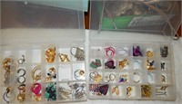 Assorted Earrings and Cases