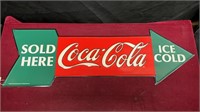 Vintage Metal Coca-Cola Sign