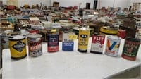 Oil Cans, Mobil Cleaner Tin, Tins