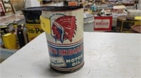 Red Indian Motor Oil Can