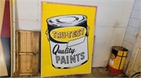 True Test Quality Paints Metal Sign