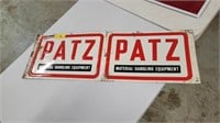 Metal Patz Material Handling Sign