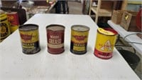 (4) Grease Cans