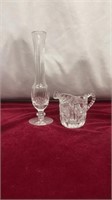 Lot of Two Crystal Cut Glasses