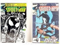2 Marvel Comics Web of SPIDER-MAN #10+33 1985-1987