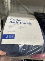 2 PC SET COTTON BATH TOWELS