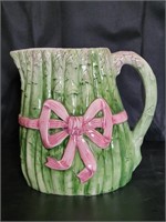 VTG Italian Pottery Asparagus Shaped Pitcher