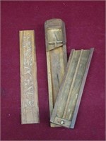 Antique Handcrafted Original Wooden Pencil Case