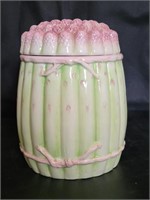 Italian Pottery Asparagus Canister