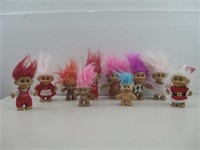 Assorted Troll Dolls Pictured