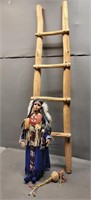 Native American Doll & Ladder...