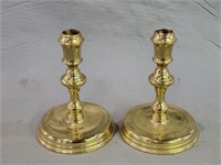 VTG Raleigh Brass Candle Stick Holders