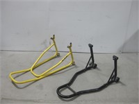Two Motorcycle Stands Largest 34"x 16"x 5"