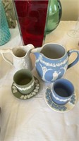 Wedgewood pieces, including two small cup and