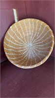 American Indian seagrass basket woven coil style