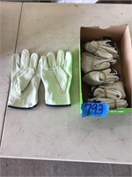 6 PAIR. XL. LEATHER GLOVES