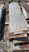 Large pile used galvanize metal 8’- 12’